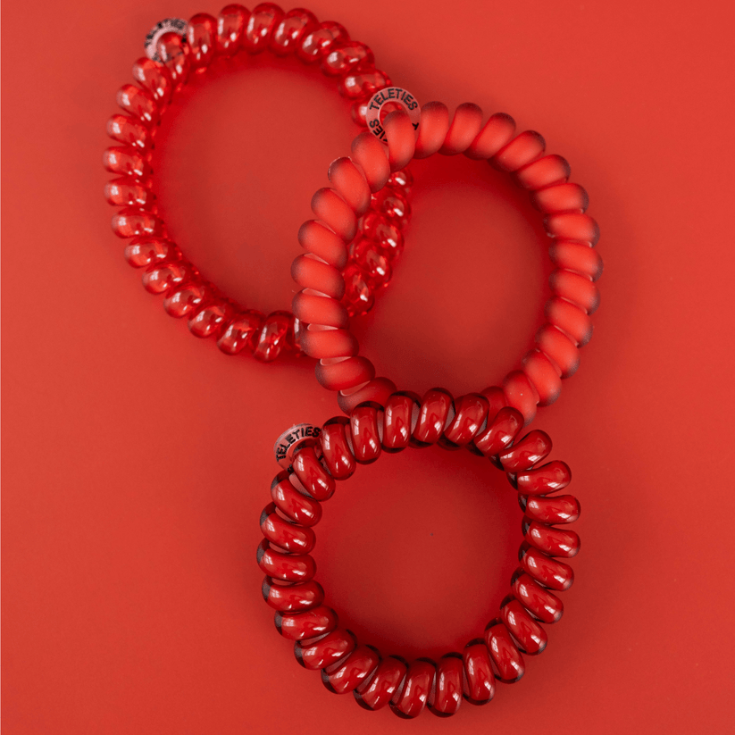 TELETIES - Red Carpet Ready Large Hair Ties in Red - Large - Image 6