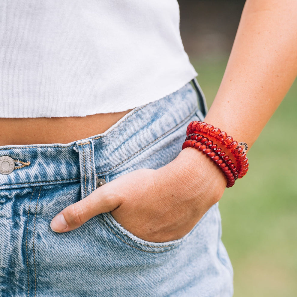 Red Carpet Ready Large Hair Ties - Hair Ties - TELETIES
