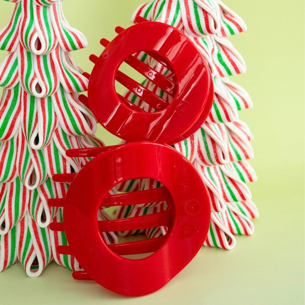 Red Carpet Ready Medium Flat Circle Hair Clip - Hair Clips - TELETIES
