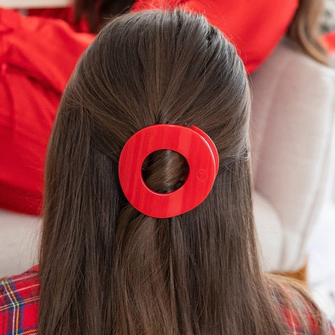Red Carpet Ready Medium Flat Circle Hair Clip
