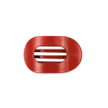 Red Carpet Ready Small Flat Round Hair Clip
                in Red - Small
            