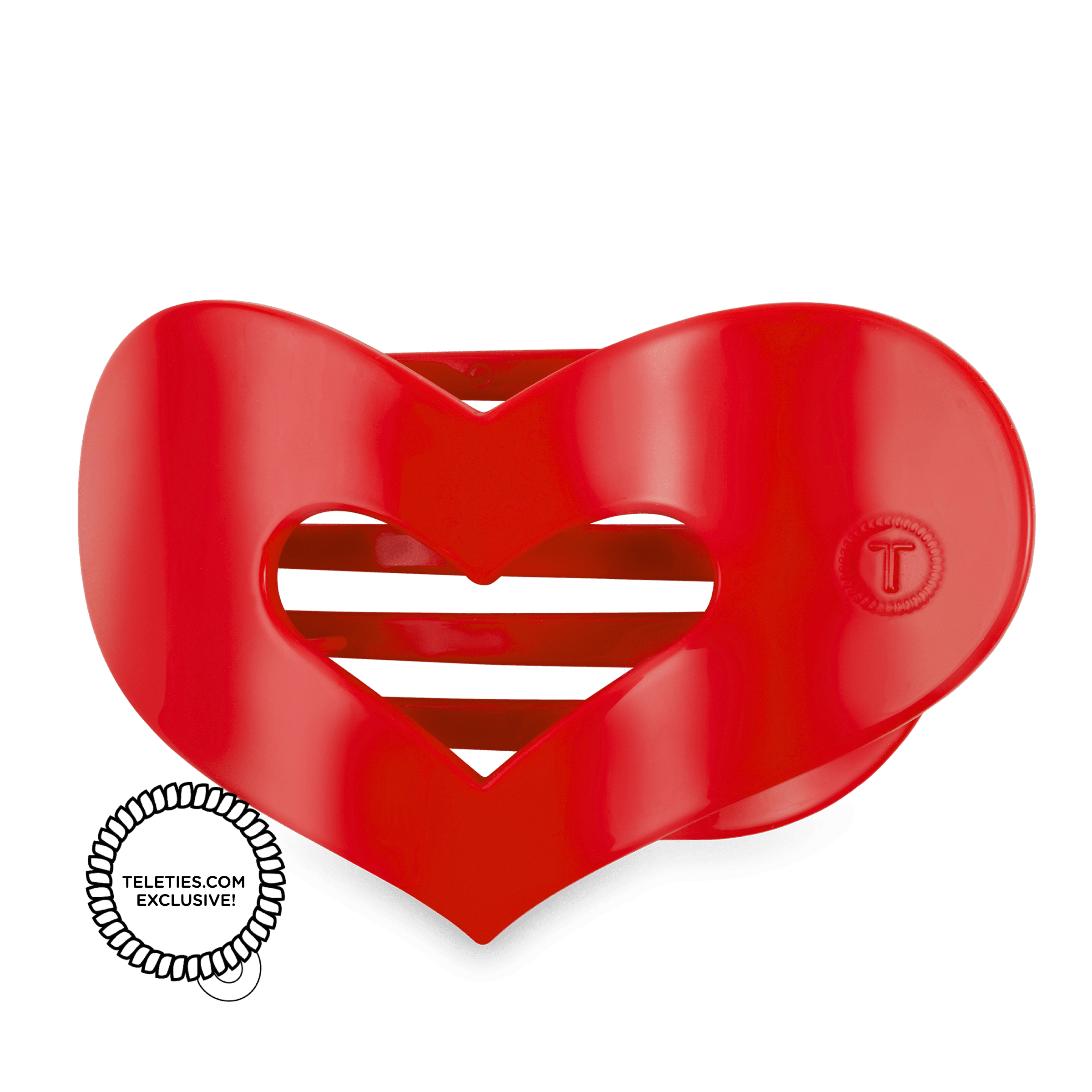 Teleties - Valentine’s Day Heart clips Happy hearts, happy hair ? These TELETIES heart clips are  main image 4