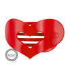 Red Heart Large Flat Hair Clip - Hair Clips - TELETIES
