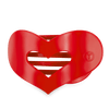 Red Heart Large Flat Hair Clip - Hair Clips - TELETIES
