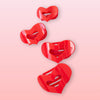 Red Heart Medium Flat Hair Clip - Hair Clips - TELETIES
