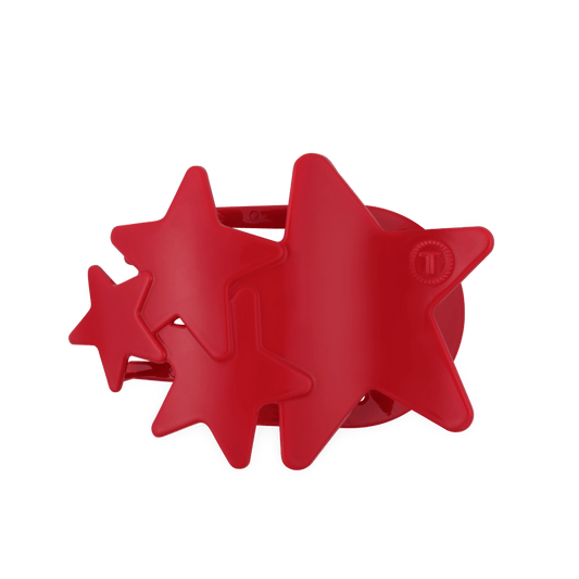 Red Shooting Star Large Flat Hair Clip
                in Red - Large
              