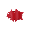Red Shooting Star Medium Flat Hair Clip
                in Red - Medium
            