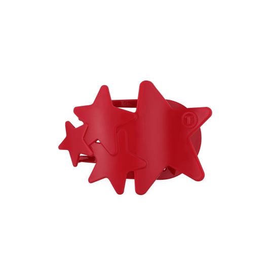 Red Shooting Star Medium Flat Hair Clip
                in Red - Medium
              