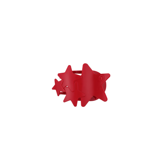 Red Shooting Star Tiny Flat Hair Clip
                in Red - Tiny
              