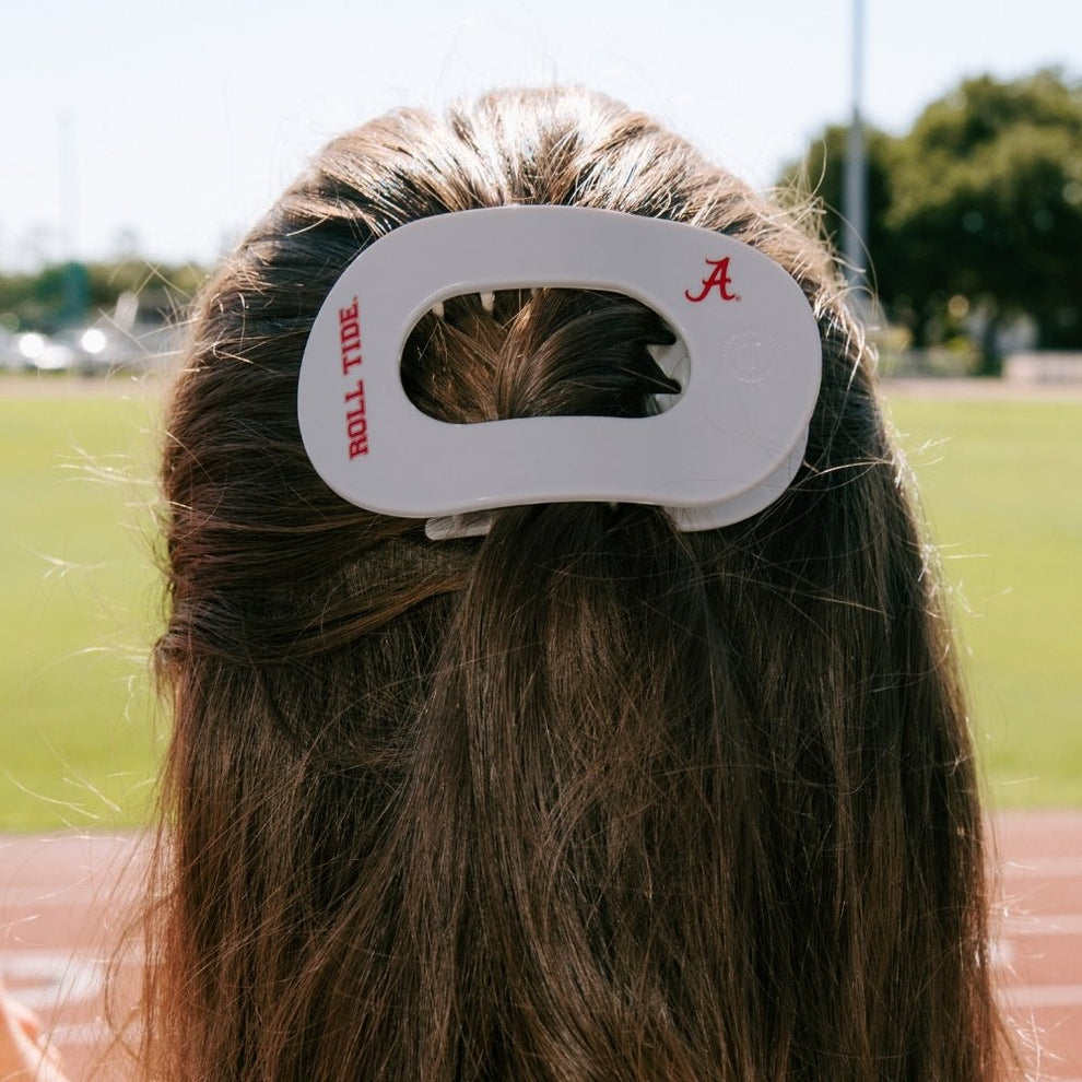 Roll Tide! Medium Flat Round Hair Clip - Hair Clips - TELETIES
