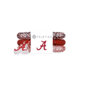 Roll Tide! Small Hair Ties in Red White Gray - Small