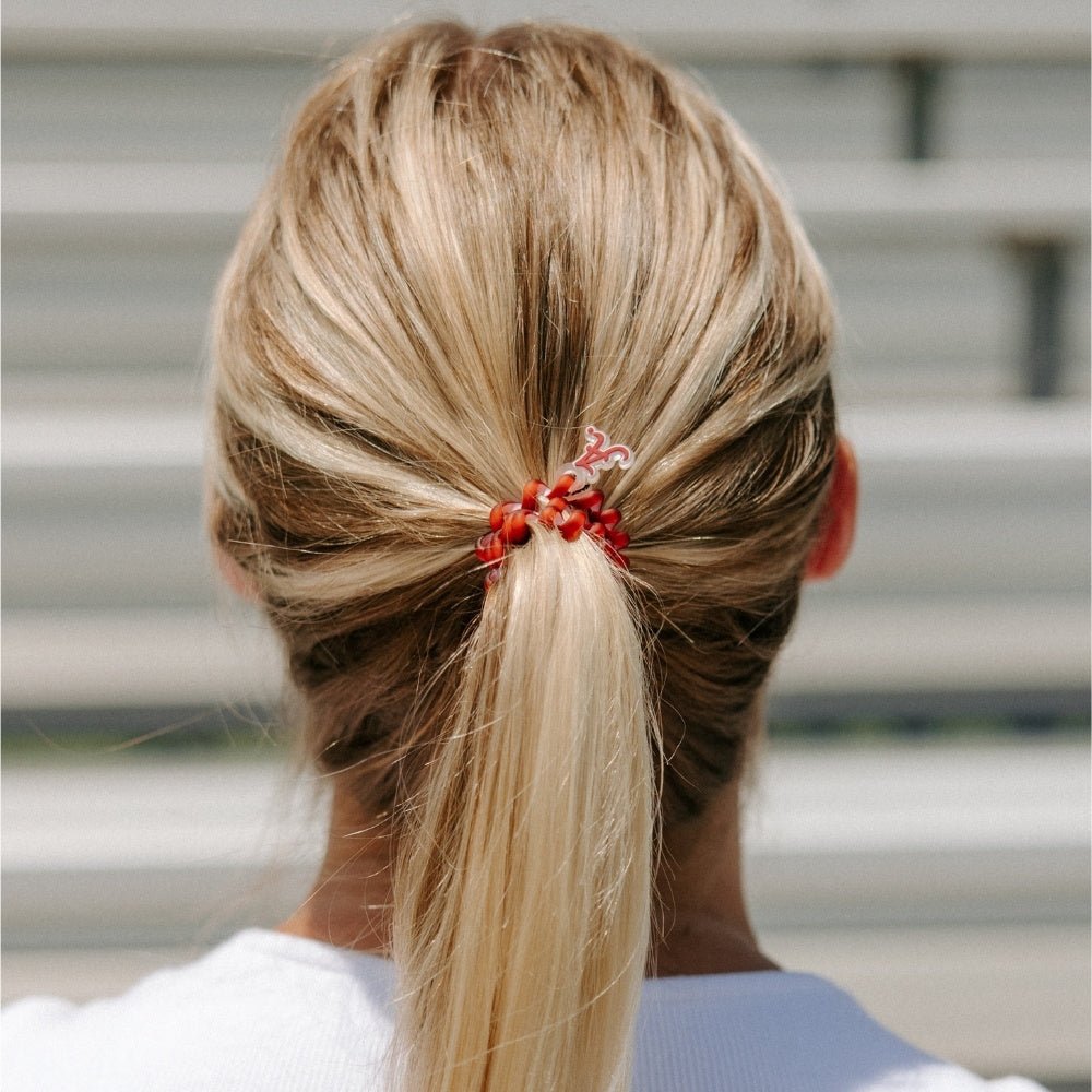 TELETIES - Roll Tide! Small Hair Ties in Red White Gray - Small