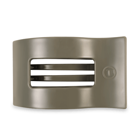 Sage it ain't so Large Flat Rectangle Hair Clip in Green - Large