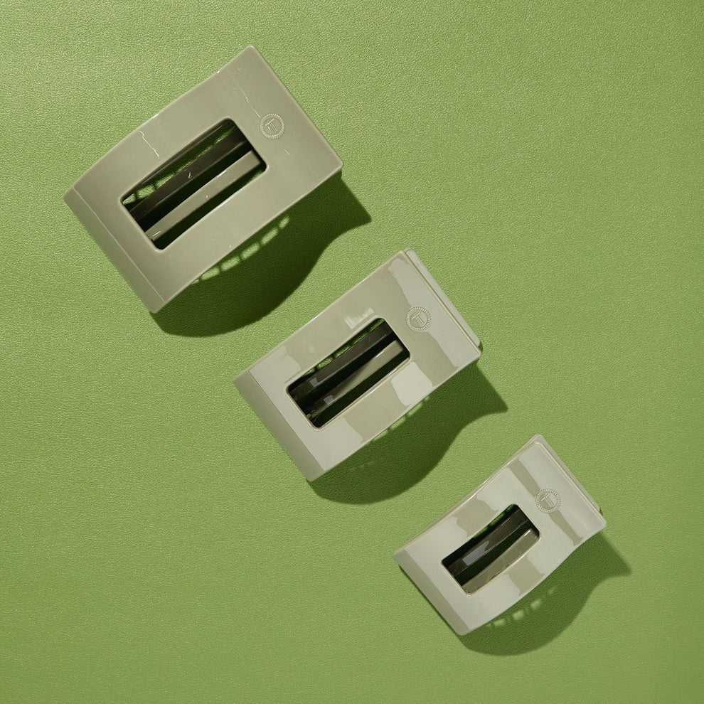 Sage it ain't so Large Flat Rectangle Hair Clip - Hair Clips - TELETIES
