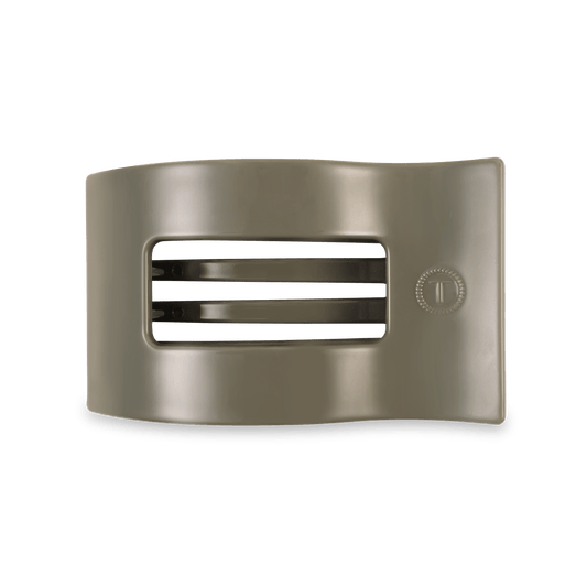 Sage it ain't so Medium Flat Rectangle Hair Clip in Green - Medium