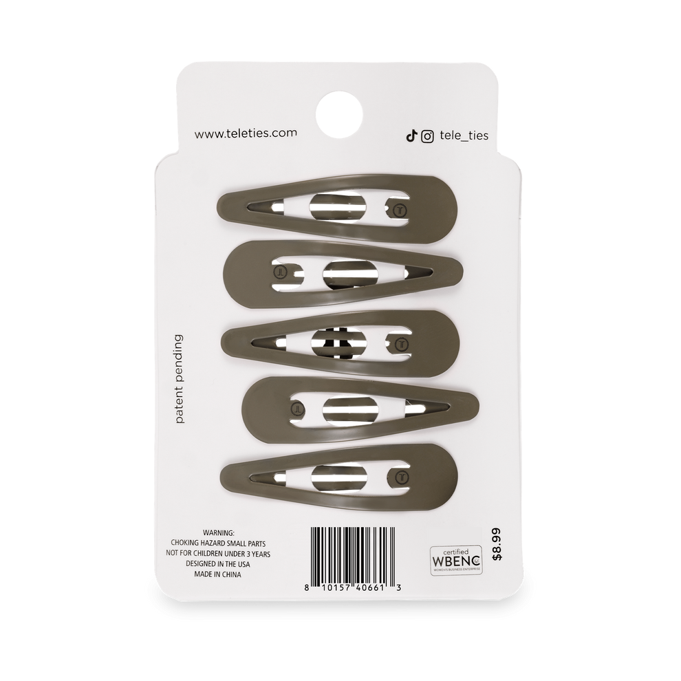 Sage It Ain't So Snap Clips (6Ct) - Hair Clips - TELETIES
