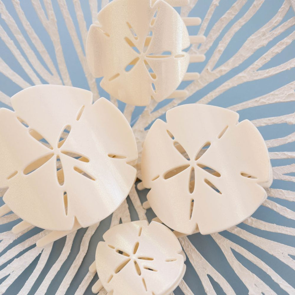Sand Dollar Small Flat Hair Clip - Hair Clips - TELETIES
