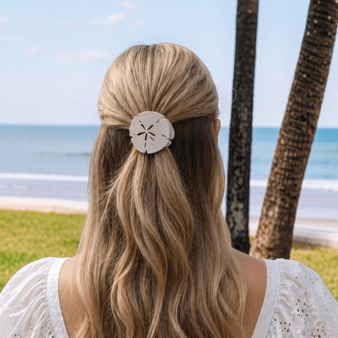 Sand Dollar Tiny Flat Hair Clip