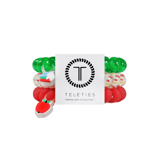 School Days Large Hair Ties
                in Green Red - Large
              