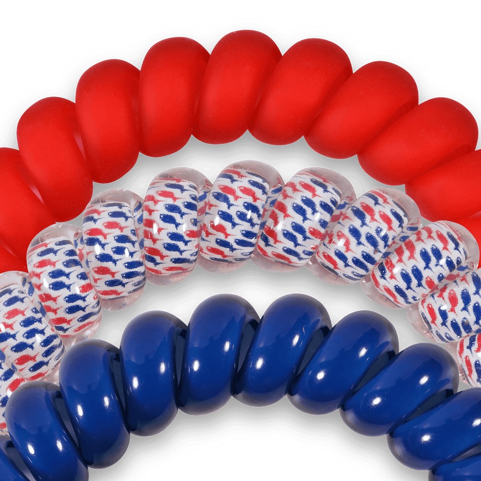 Sea to Shining Sea Large Hair Ties - Hair Ties - TELETIES
