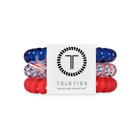 Sea to Shining Sea Large Hair Ties
                in Red Blue - Large
              