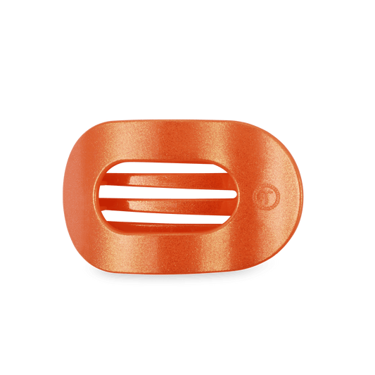 Showbiz Medium Flat Round Hair Clip in Orange - Medium