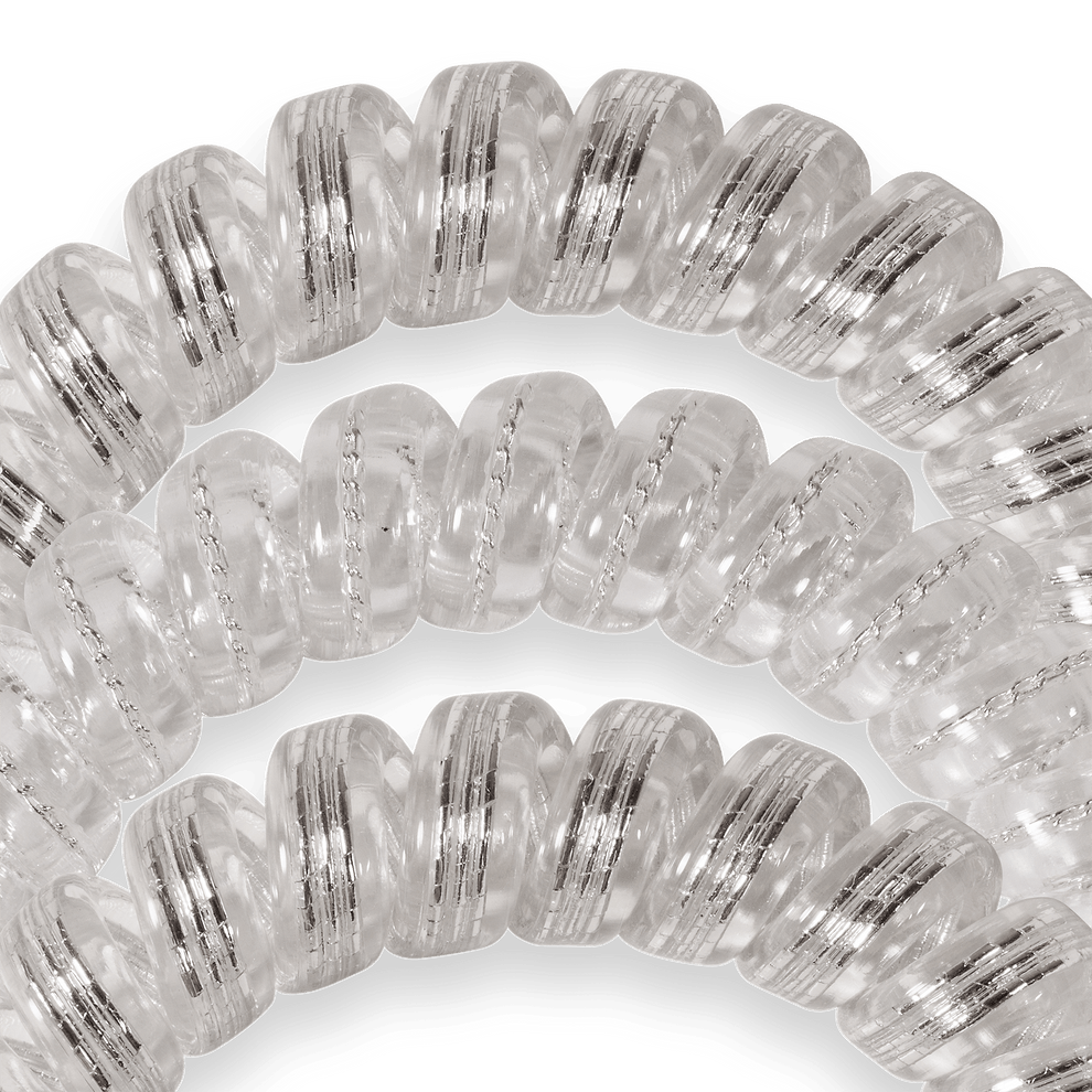 Silver Slay Large Hair Ties - Large - TELETIES
