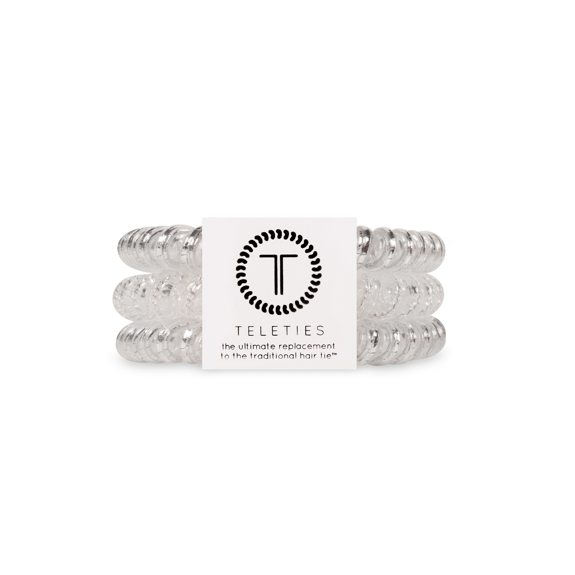 Silver Slay Small Hair Ties in Gray | TELETIES