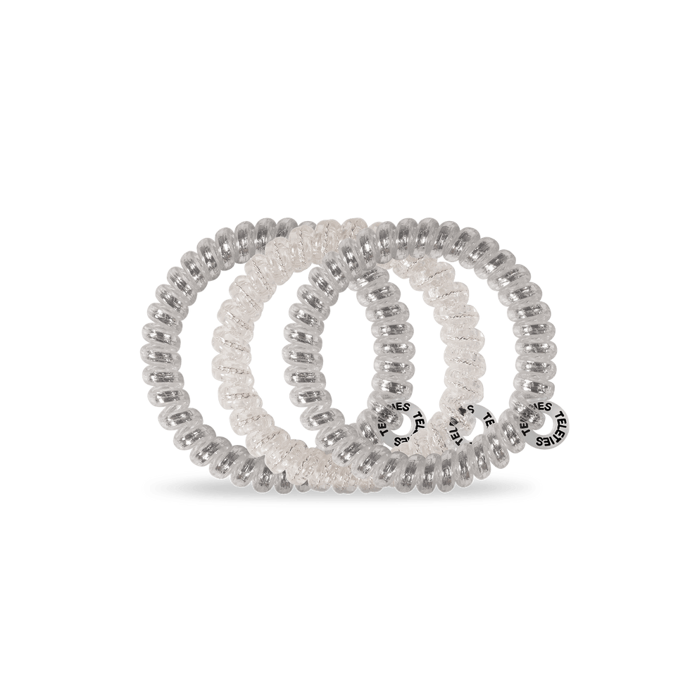 Silver Slay Small Hair Ties - Small - TELETIES

