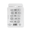 Silver Snap Clip (6Ct) - Hair Clips - TELETIES
