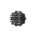Spider Web Flat Hair Clip
                in Black - Medium
            
