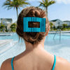 Splash Zone Large Flat Rectangle Hair Clip - Hair Clips - TELETIES

