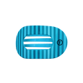 Splash Zone Medium Flat Round Hair Clip
                in Blue - Medium
            