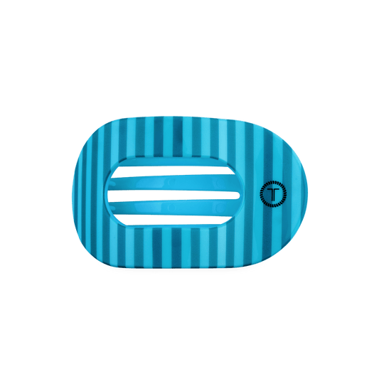 Splash Zone Medium Flat Round Hair Clip
                in Blue - Medium
              
