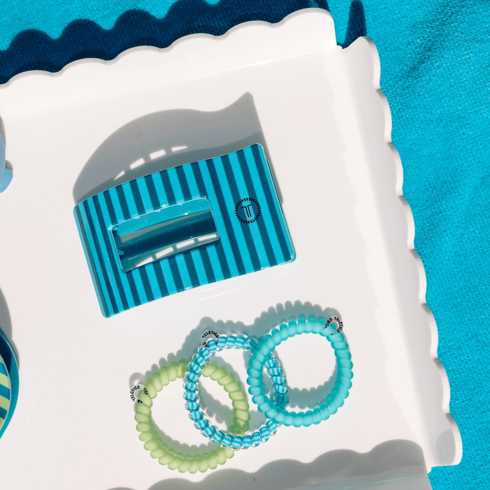 Splash Zone Small Flat Rectangle Hair Clip - Hair Clips - TELETIES
