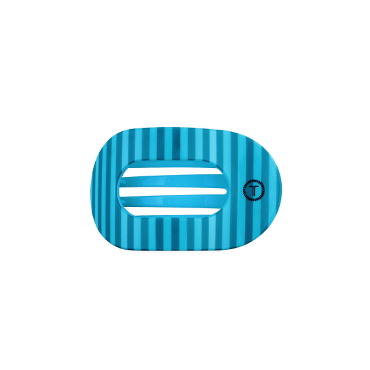 Splash Zone Small Flat Round Hair Clip
                in Blue - Small
              