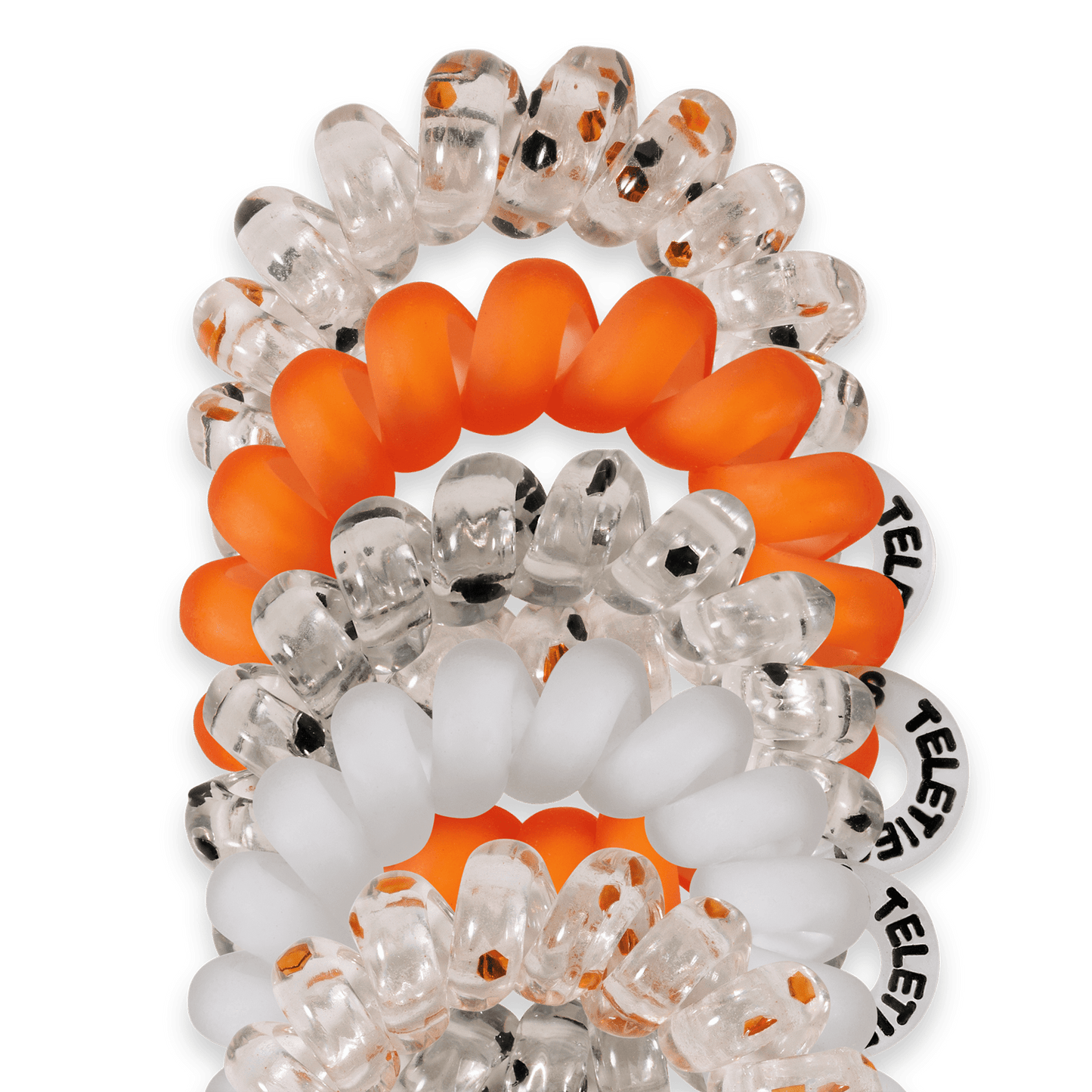 TELETIES - Spooky Sparkles Tiny Hair Ties in Orange - Tiny