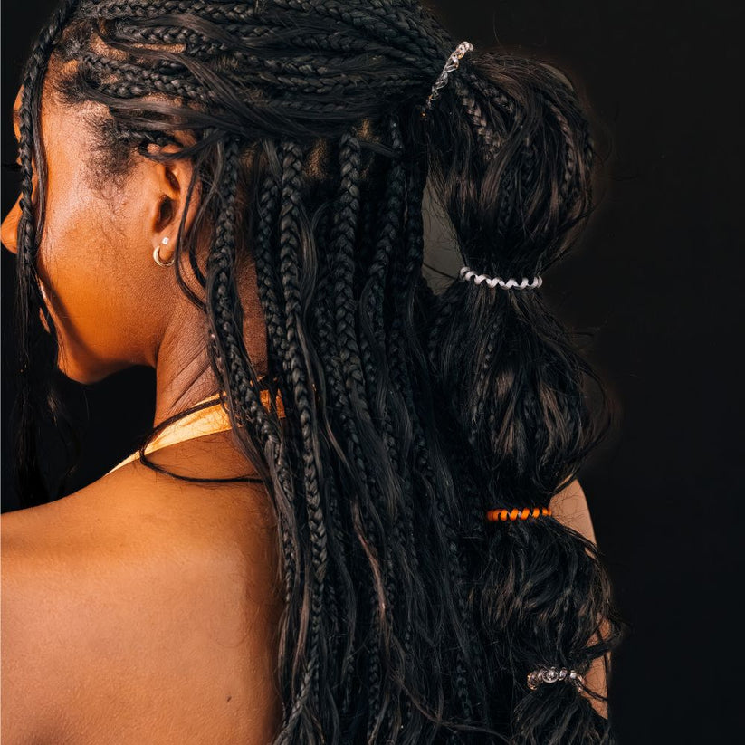 TELETIES - Spooky Sparkles Tiny Hair Ties in Orange - Tiny - Image 4