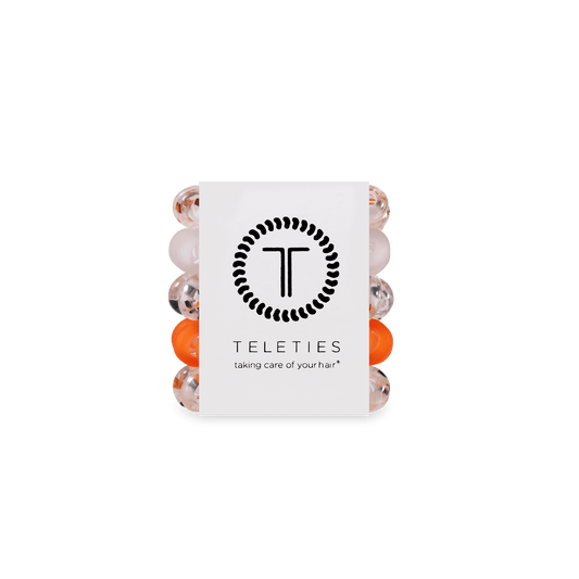 Spooky Sparkles Tiny Hair Ties in Orange - Tiny