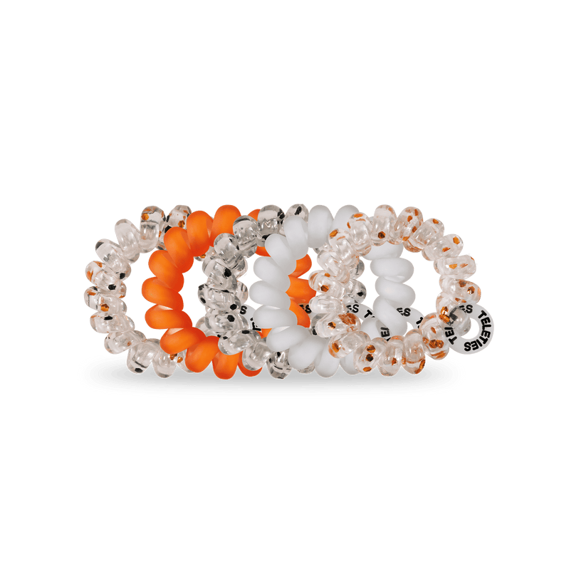 TELETIES - Spooky Sparkles Tiny Hair Ties in Orange - Tiny - Image 2