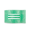 Spring Splash Large Flat Rectangle Hair Clip
                in Green - Large
            