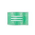 Spring Splash Medium Flat Rectangle Hair Clip
                in Green - Medium
            