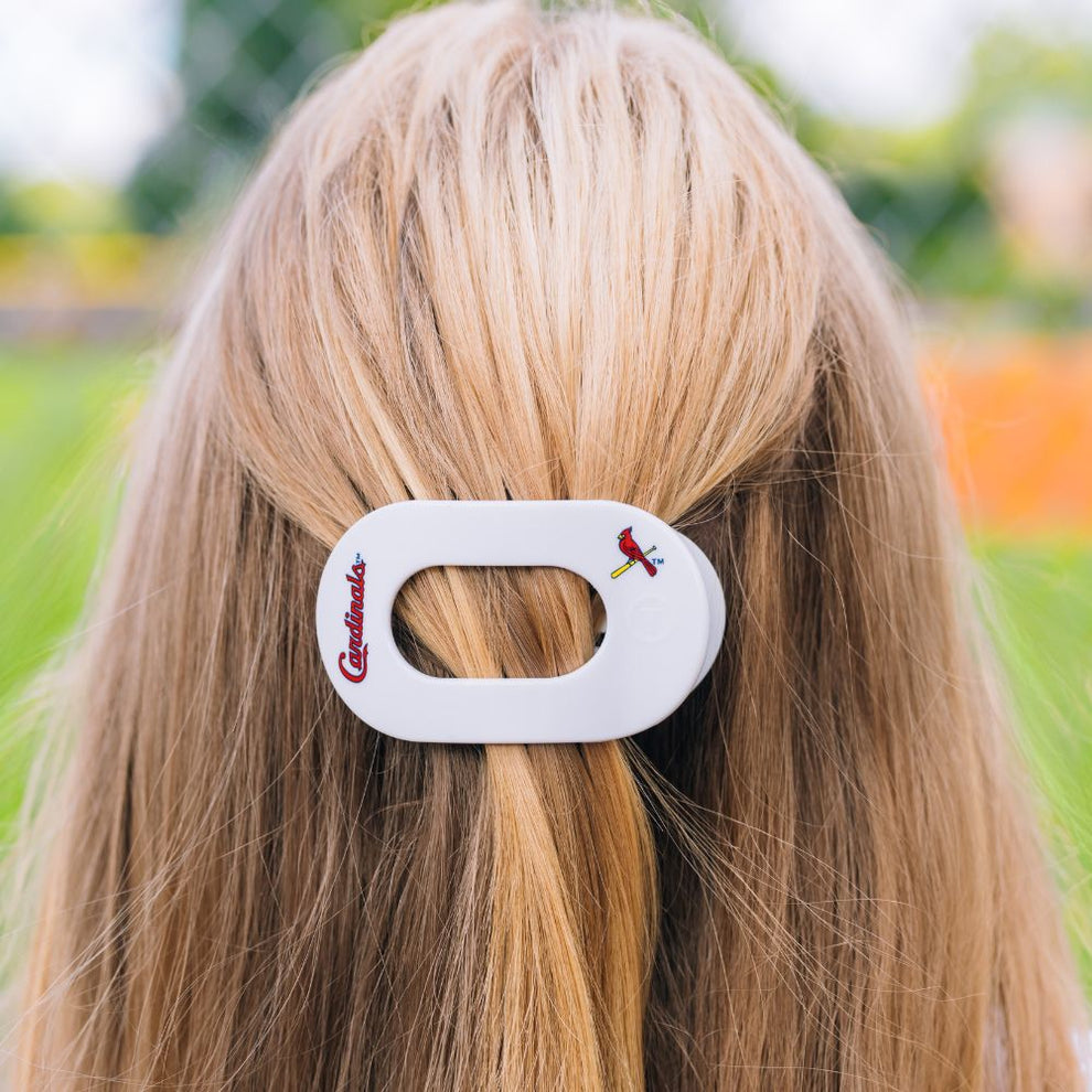 St. Louis Cardinals Small Flat Round Hair Clip - Hair Clips - TELETIES
