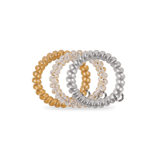 Starstruck Large Hair Ties in Silver Gold - Large - Image 2