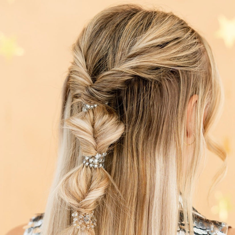 TELETIES - Starstruck Small Hair Ties in Silver Gold - Small - Image 4