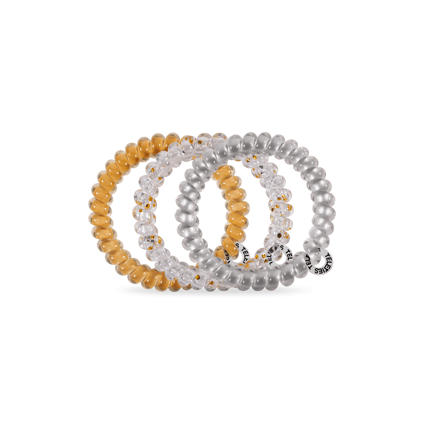 TELETIES - Starstruck Small Hair Ties in Silver Gold - Small