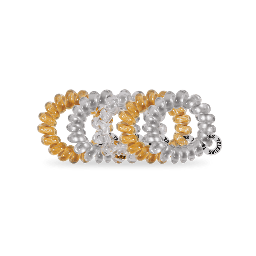 TELETIES - Starstruck Tiny Hair Ties in Silver Gold - Tiny - Image 2