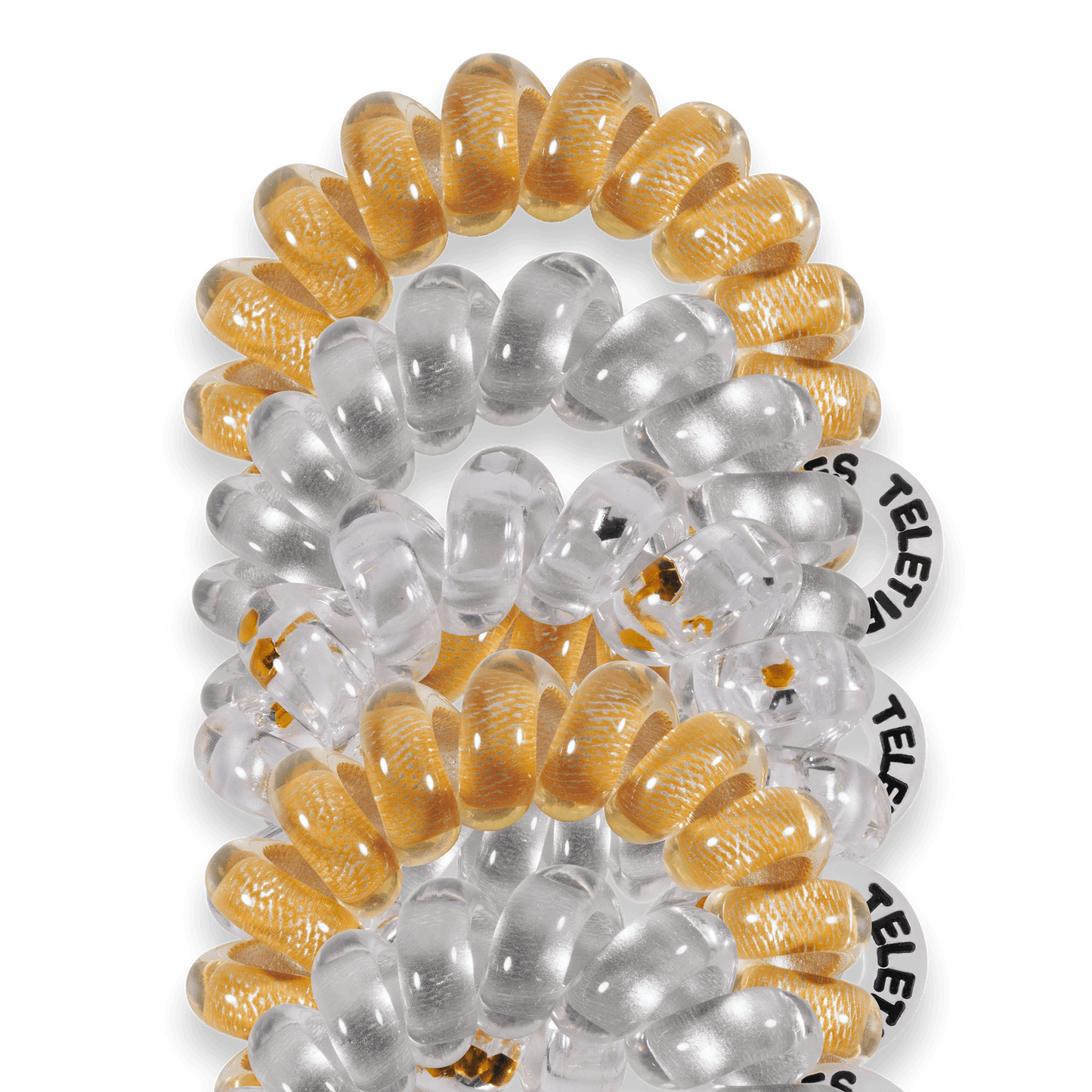 TELETIES - Starstruck Tiny Hair Ties in Silver Gold - Tiny