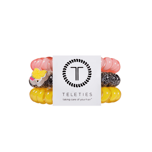 Study Buddy Large Hair Ties
                in Pink Yellow - Large
              