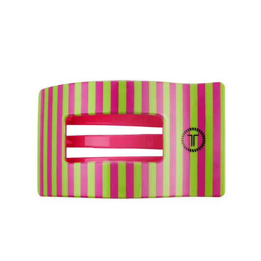 Summer Crush Large Flat Rectangle Hair Clip
                in Pink - Large
              